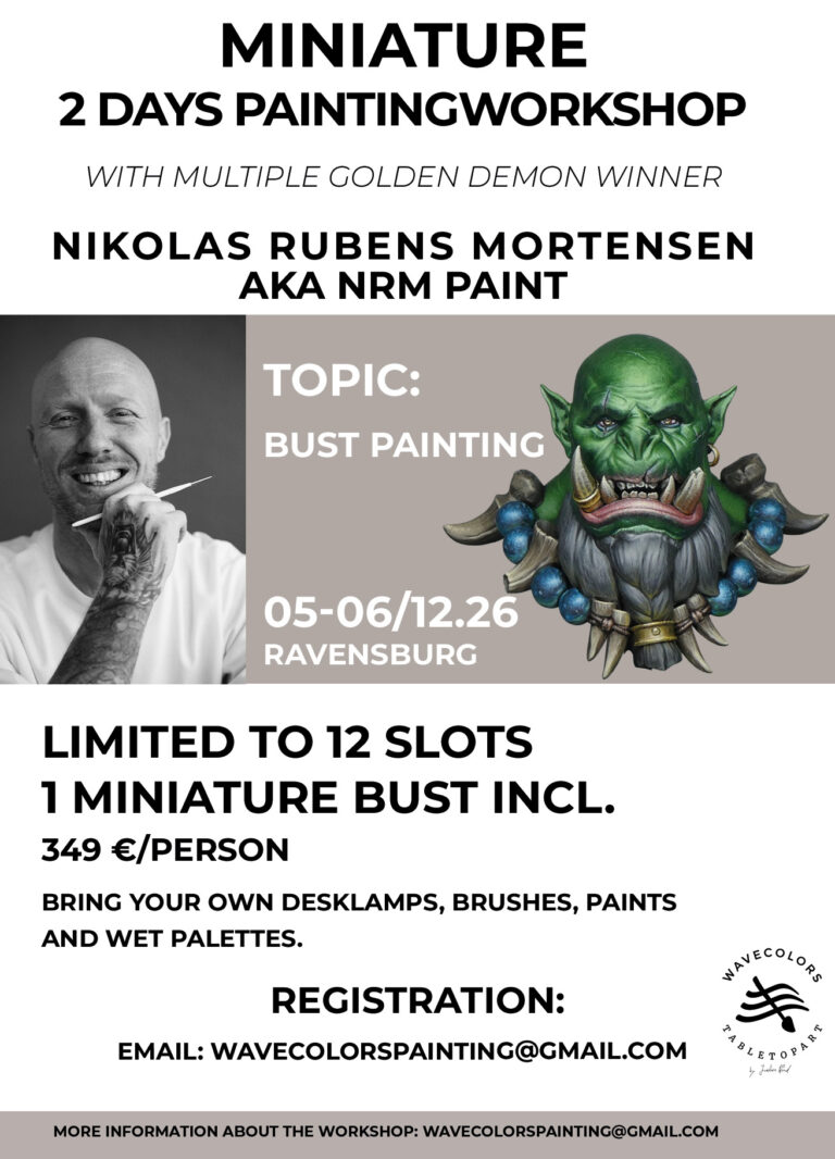 Miniaturen Bemalworkshop mit NRM Paint - lerne Miniaturen bemalen