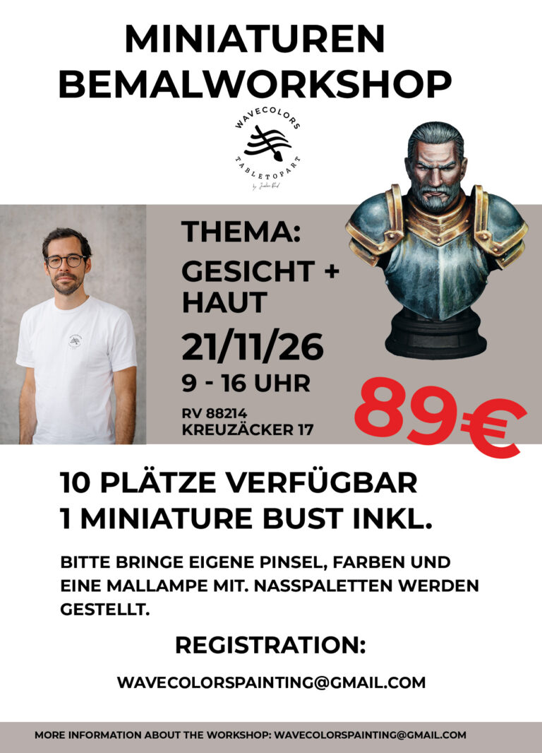 Miniaturen Bemalworkshop Gesicht und Haut malen