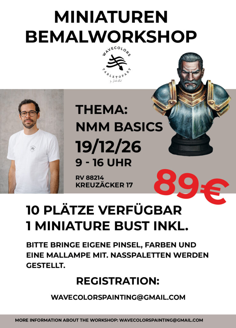 Miniaturen Bemalworkshop non metallic metal malen - lerne Miniaturen bemalen